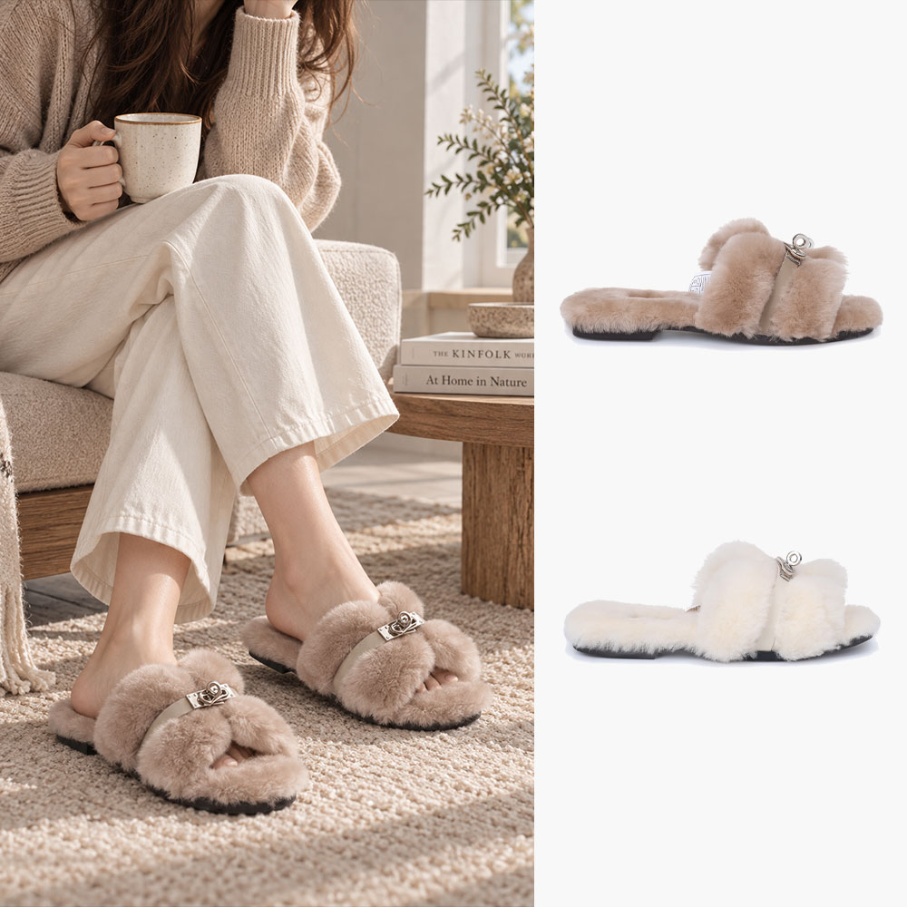 [무료배송] 호주정품 오즈라나 엘리제 시어링 슬리퍼 (굽1.5cm) OZLANA UGG OZ3028