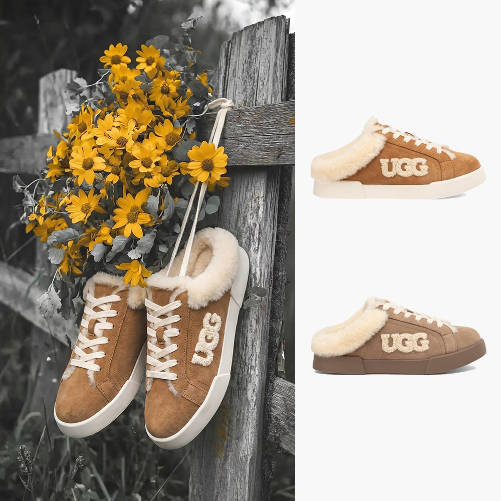 [무료배송] 호주정품 오즈웨어 사라 시어링 뮬 (굽2.5cm) OZWEAR UGG OB1075MU