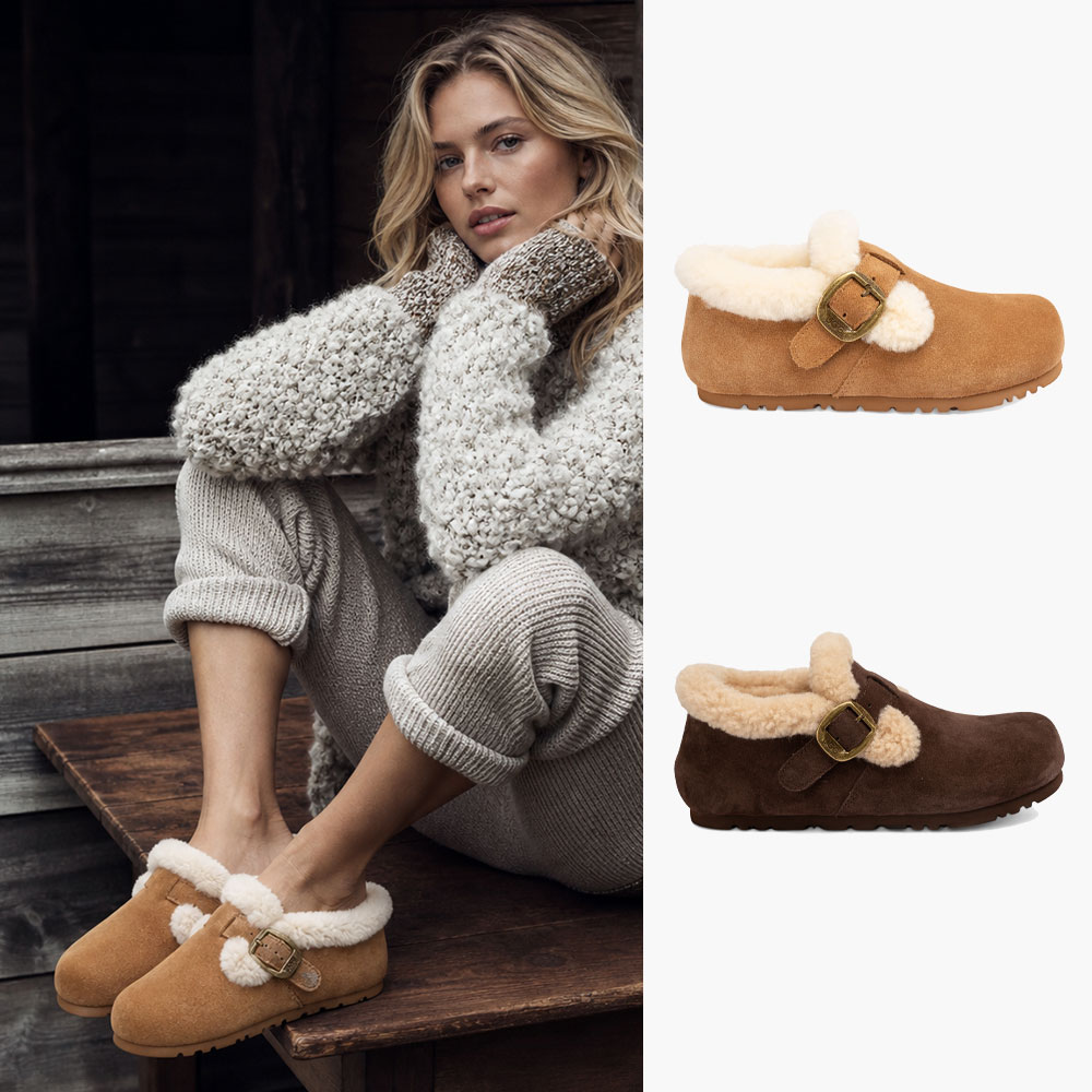 [무료배송] 호주정품 오즈웨어 앤 시어링 버클 부츠 (굽3.5cm) OZWEAR UGG OB1039